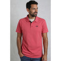 Dark Pink - Pack Shot - Weird Fish Mens Miles Pique Organic Polo Shirt