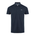Navy - Front - Weird Fish Mens Miles Pique Organic Polo Shirt