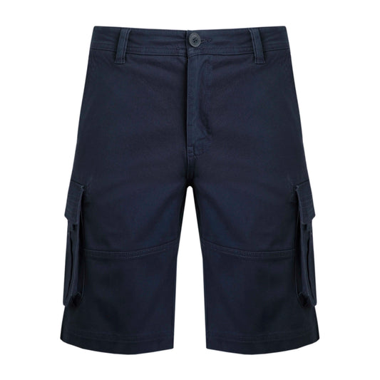 Navy - Front - Weird Fish Mens Rigney Cargo Shorts
