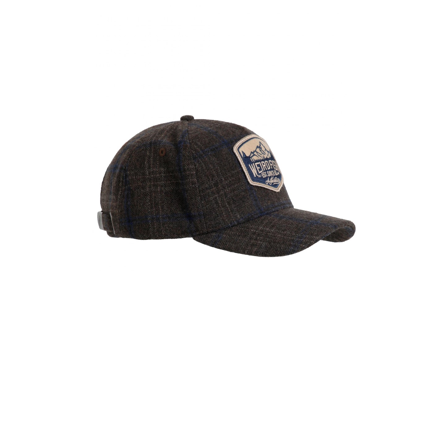 Chocolate - Front - Weird Fish Unisex Adult Rosthwaite Checked Flannel Cap