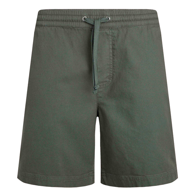Army Green - Front - Weird Fish Mens Weston Canvas Shorts