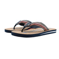 Dark Blue - Side - Weird Fish Mens Englewood Cork Flip Flops