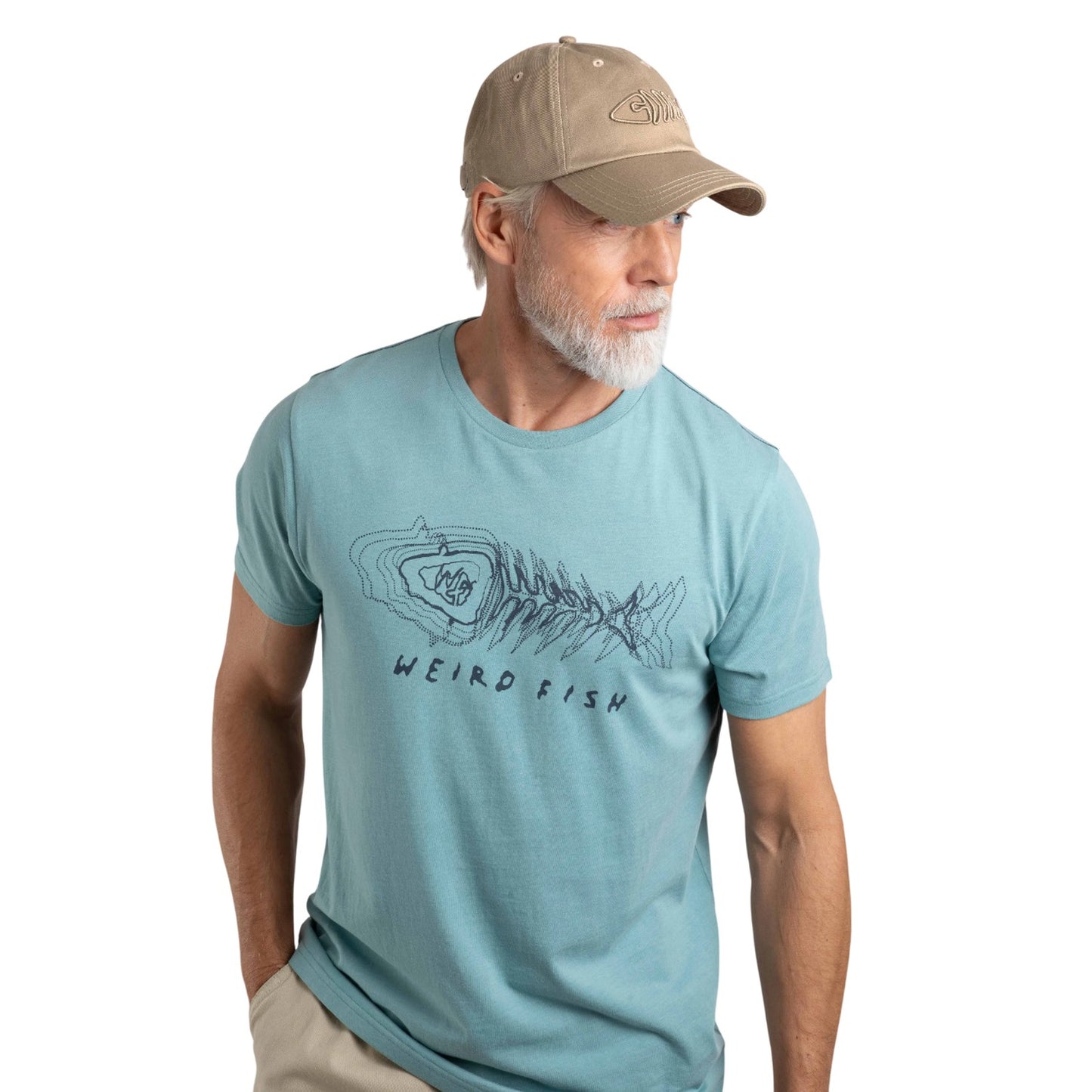 Stone - Pack Shot - Weird Fish Bude Logo Twill Baseball Cap