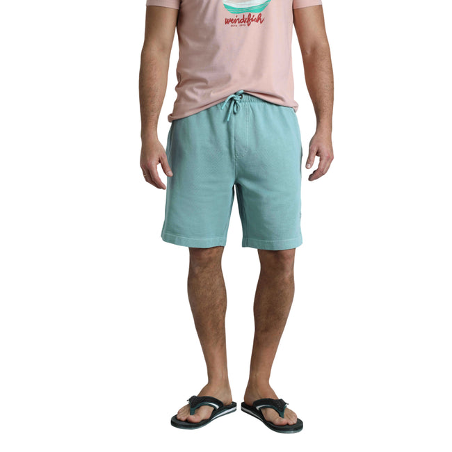 Mineral Blue - Side - Weird Fish Mens Hamilton Sunwashed Shorts
