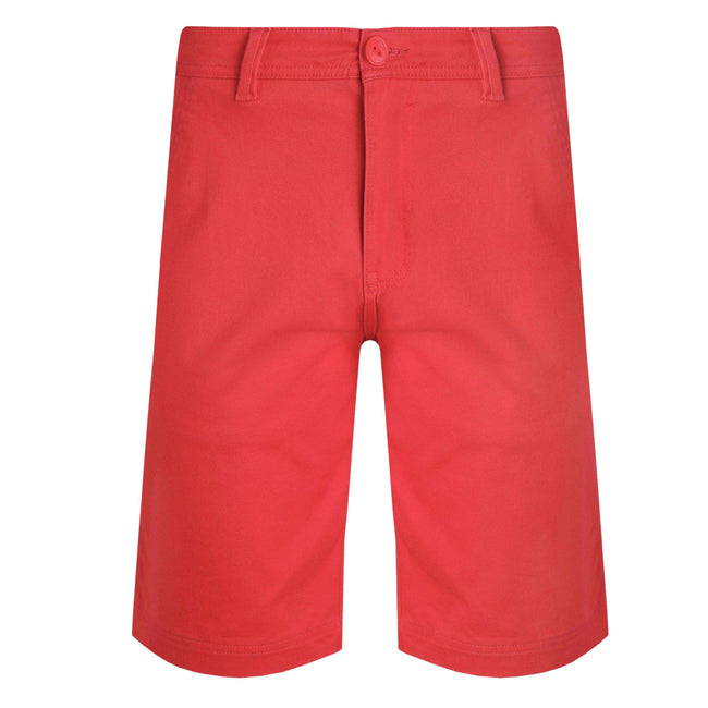 Radical Red - Front - Weird Fish Mens Rayburn Flat Fronted Shorts