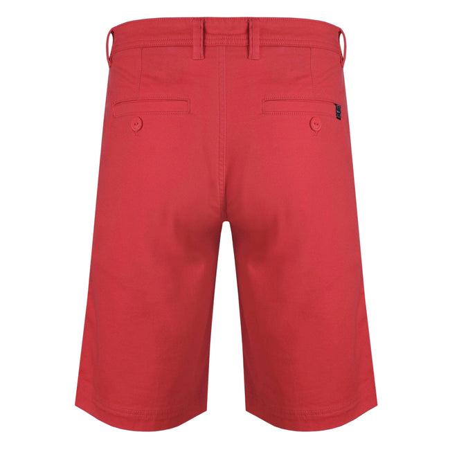 Radical Red - Back - Weird Fish Mens Rayburn Flat Fronted Shorts