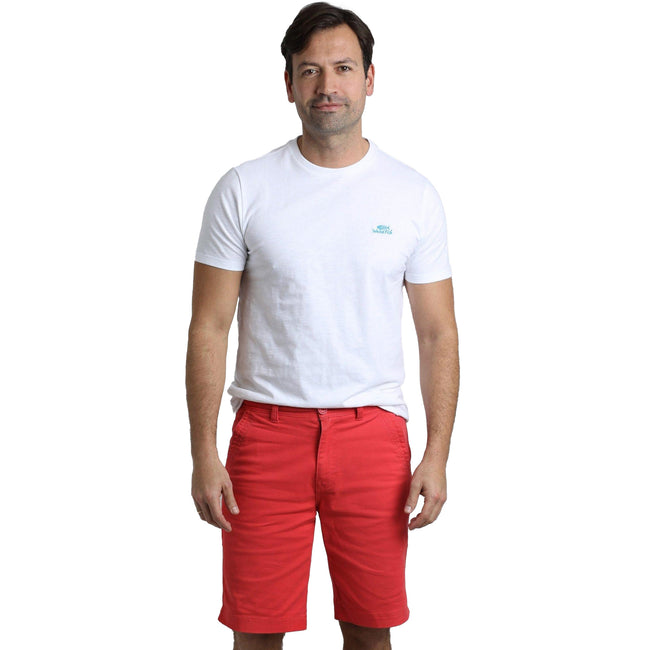 Radical Red - Side - Weird Fish Mens Rayburn Flat Fronted Shorts