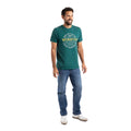 Forest Green - Side - Weird Fish Mens Waves T-Shirt