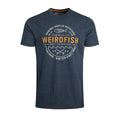 Navy - Front - Weird Fish Mens Waves T-Shirt