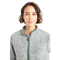 Army Green - Side - Weird Fish Womens-Ladies Deliah Full Zip Fleece Jacket