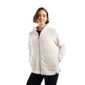 Beige - Front - Weird Fish Womens-Ladies Deliah Full Zip Fleece Jacket
