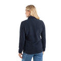 Midnight - Close up - Weird Fish Womens-Ladies Cheryl Textured Full Zip Fleece Jacket