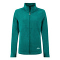 Peacock Blue - Front - Weird Fish Womens-Ladies Cheryl Textured Full Zip Fleece Jacket