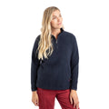 Midnight - Lifestyle - Weird Fish Womens-Ladies Sarah Textured Quarter Zip Fleece Top
