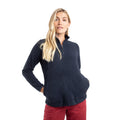 Midnight - Pack Shot - Weird Fish Womens-Ladies Sarah Textured Quarter Zip Fleece Top