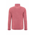 Garnet Red - Back - Weird Fish Womens-Ladies Sarah Textured Quarter Zip Fleece Top