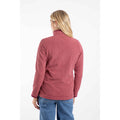Garnet Red - Lifestyle - Weird Fish Womens-Ladies Sarah Textured Quarter Zip Fleece Top