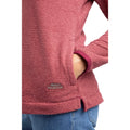 Garnet - Lifestyle - Weird Fish Womens-Ladies Sarah Textured Quarter Zip Fleece Top