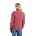 Garnet - Close up - Weird Fish Womens-Ladies Sarah Textured Quarter Zip Fleece Top