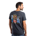 Navy - Back - Weird Fish Mens Doctor Hoot Back Print T-Shirt