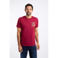 Garnet Red - Close up - Weird Fish Mens Sling Your Hook Back Print T-Shirt
