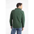 Shaded Spruce - Back - Weird Fish Mens Errill Textured Quarter Zip Fleece Top