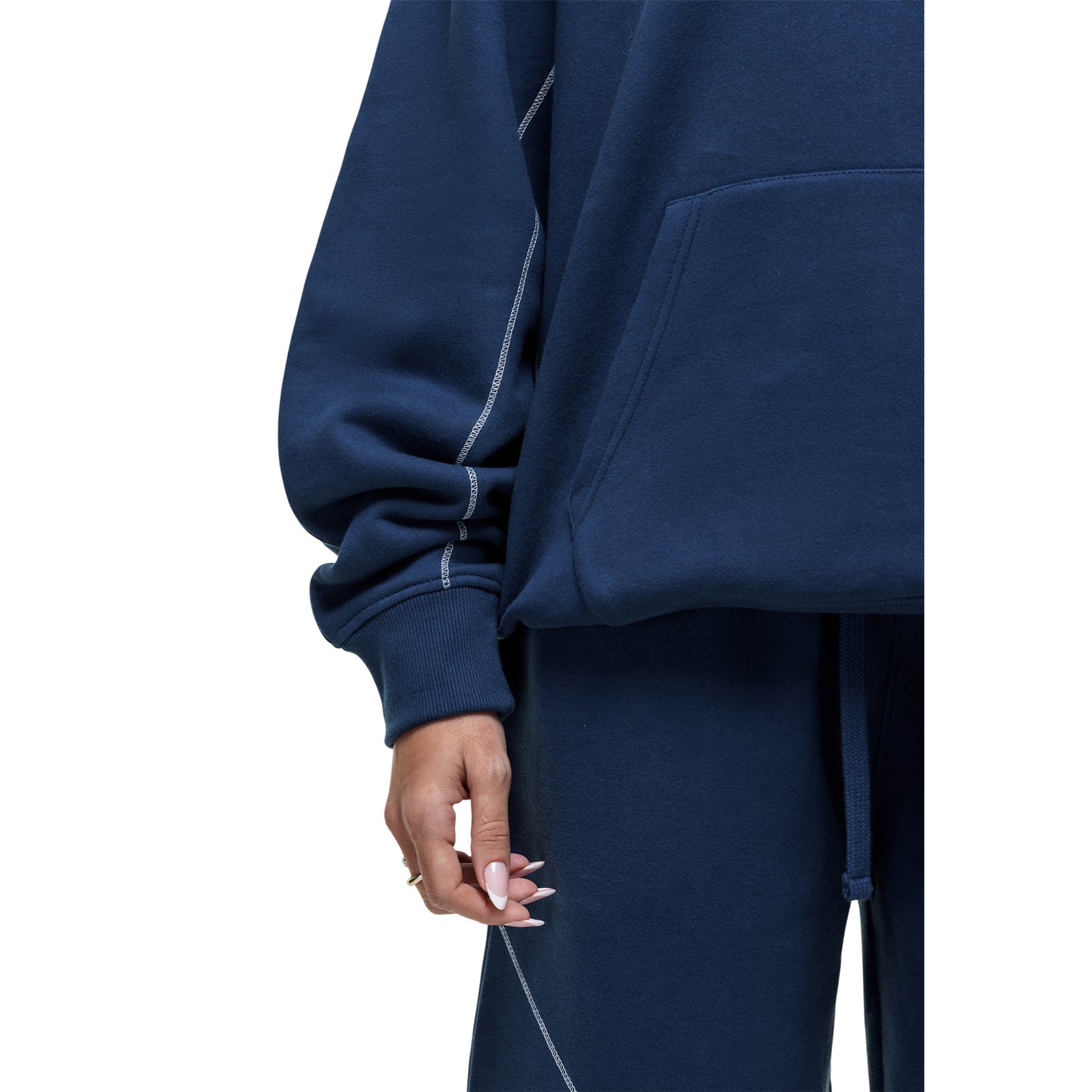 Blue - Lifestyle - Good For Nothing Womens-Ladies Overhead Hoodie