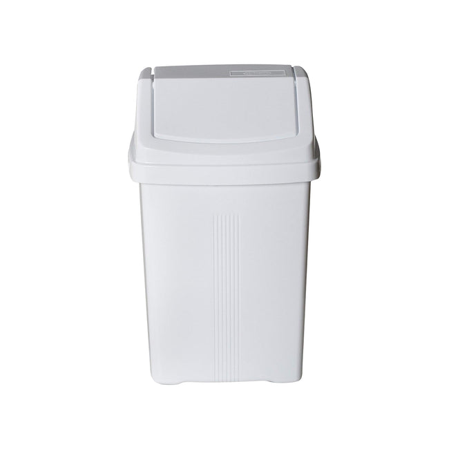 One Colour - Back - Casa 8L Swing Bin Ice White