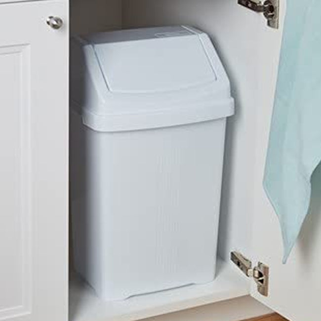 One Colour - Lifestyle - Casa 8L Swing Bin Ice White