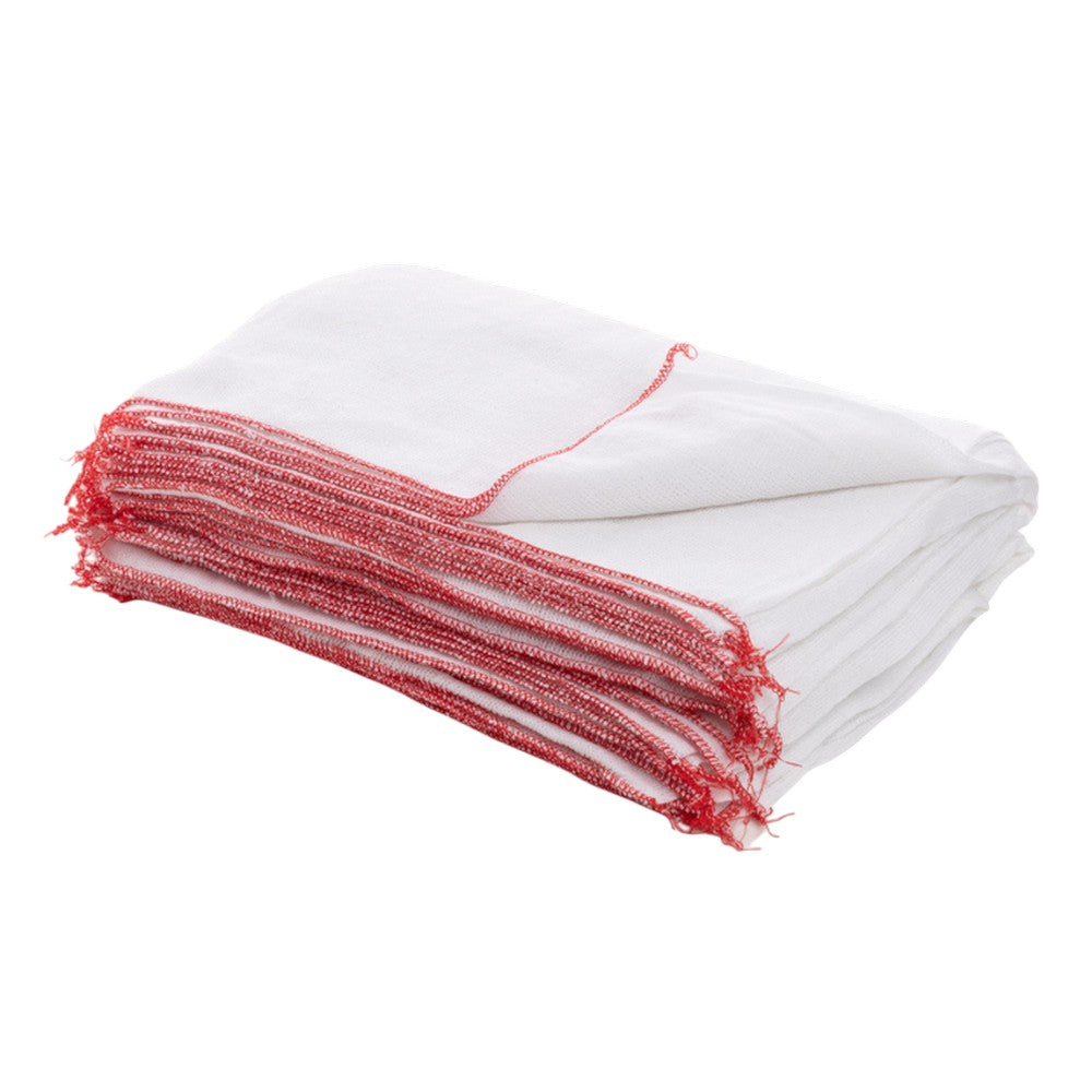 One Colour - Back - Wilsons Bleached Stockinette Cloth Red Edge XL 50 x 38cm