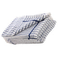 One Colour - Back - No 50 Terry Check Tea Towel Blue