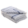 One Colour - Front - No 50 Terry Check Tea Towel Blue