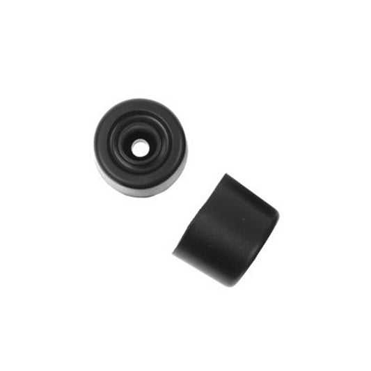 One Colour - Front - Large Black Rubber Door Stops 33mm - 1.1-4'' Single