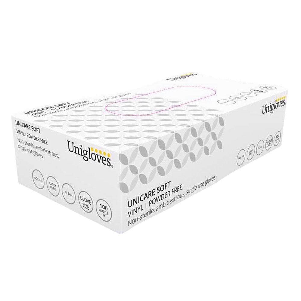 One Colour - Back - Disposable Vinyl Glove Powder Free Clear Large 100pk