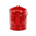 One Colour - Back - Leecroft Metal Mini Bin Red 12 x 10''