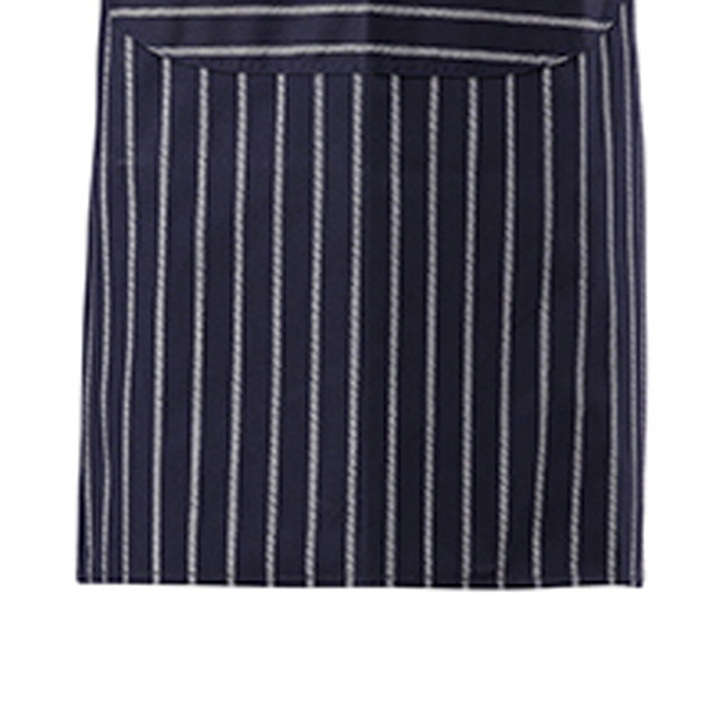 One Colour - Pack Shot - Butchers Stripe Apron Navy
