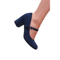 Navy - Lifestyle - Where´s That From Womens-Ladies Araceli Extra Wide Block Heel Mary Janes