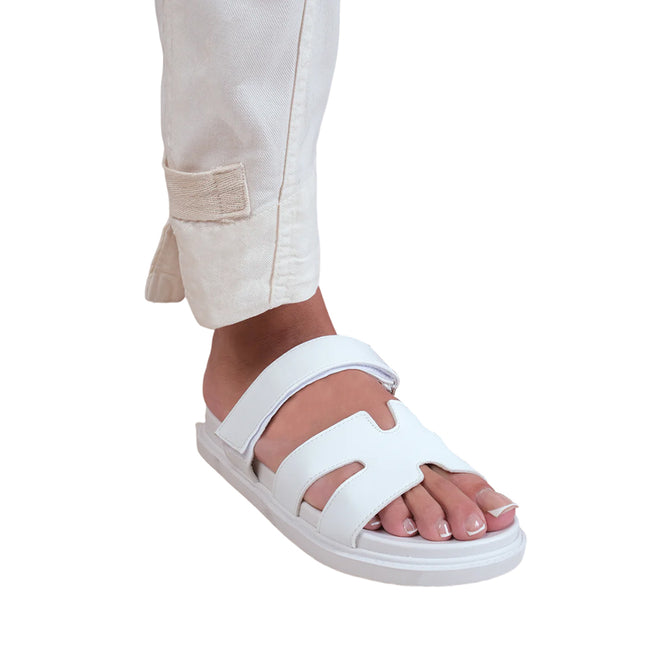 White - Back - Where´s That From Womens-Ladies Adagio Strappy Sandals