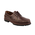 Brown - Front - Where´s That From Mens Isaac Chunky Boat Shoes