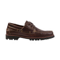 Brown - Back - Where´s That From Mens Isaac Chunky Boat Shoes