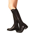 Black - Side - Where´s That From Womens-Ladies Parker PU Side Zip Knee-High Boots