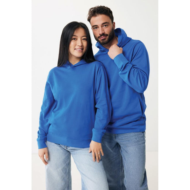 Royal Blue - Side - Iqoniq Unisex Adult Yengo Recycled Cotton Side Pocket Hoodie