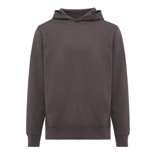 Anthracite - Back - Iqoniq Unisex Adult Yengo Recycled Cotton Side Pocket Hoodie