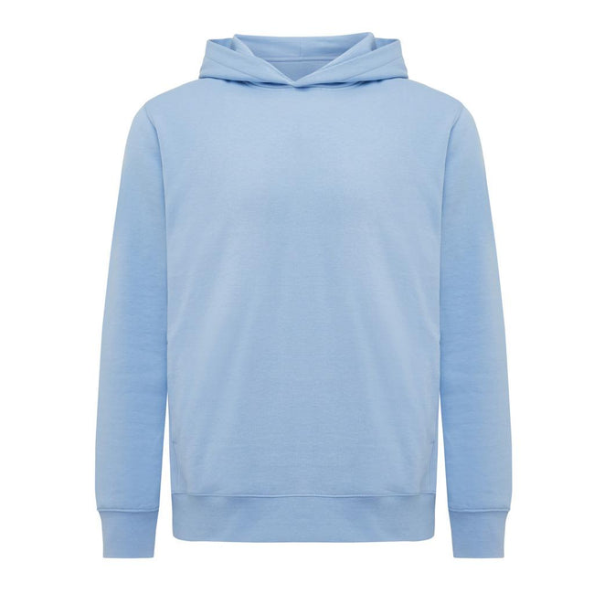 Sky Blue - Back - Iqoniq Unisex Adult Yengo Recycled Cotton Side Pocket Hoodie