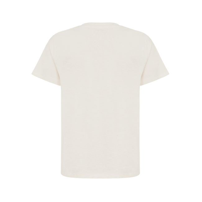 Natural Raw - Back - Iqoniq Childrens-Kids Koli Recycled Cotton Lightweight T-Shirt