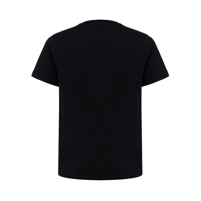 Black - Back - Iqoniq Childrens-Kids Koli Recycled Cotton Lightweight T-Shirt