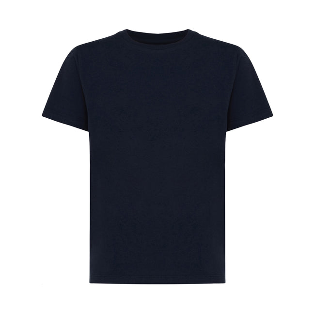 Navy - Front - Iqoniq Childrens-Kids Koli Recycled Cotton Lightweight T-Shirt