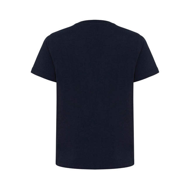 Navy - Back - Iqoniq Childrens-Kids Koli Recycled Cotton Lightweight T-Shirt