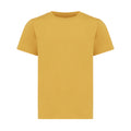 Ochre Yellow - Front - Iqoniq Childrens-Kids Koli Recycled Cotton Lightweight T-Shirt