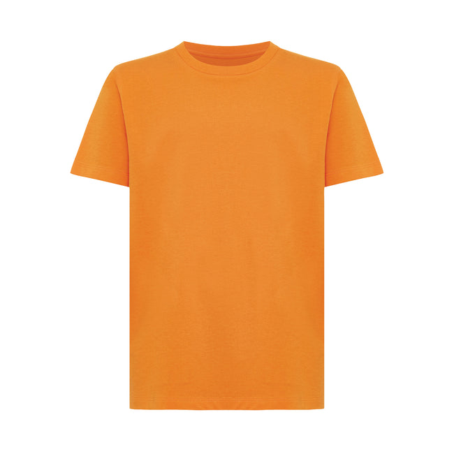 Orange - Front - Iqoniq Childrens-Kids Koli Recycled Cotton Lightweight T-Shirt